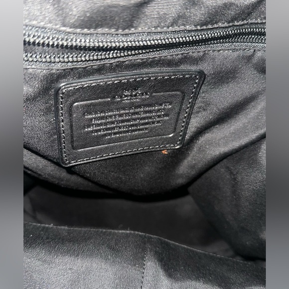 Coach Black Leather Men's Backpack - Picture 7 of 8